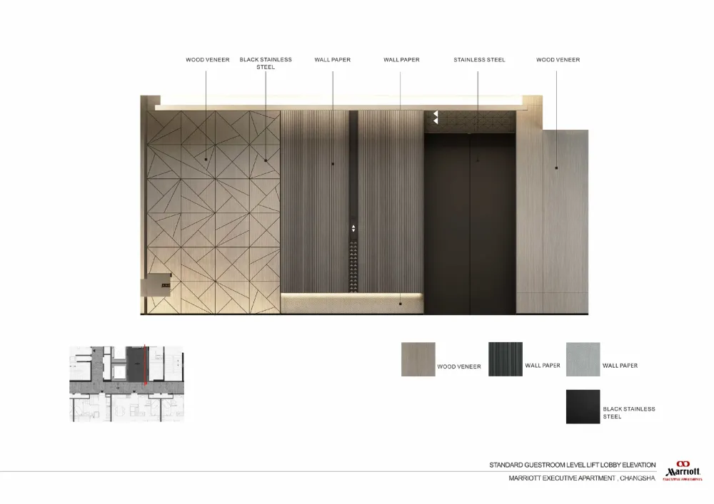 长沙卓越浅水湾万豪行政公寓样板房丨效果图+设计方案丨PDF+JPG丨181M