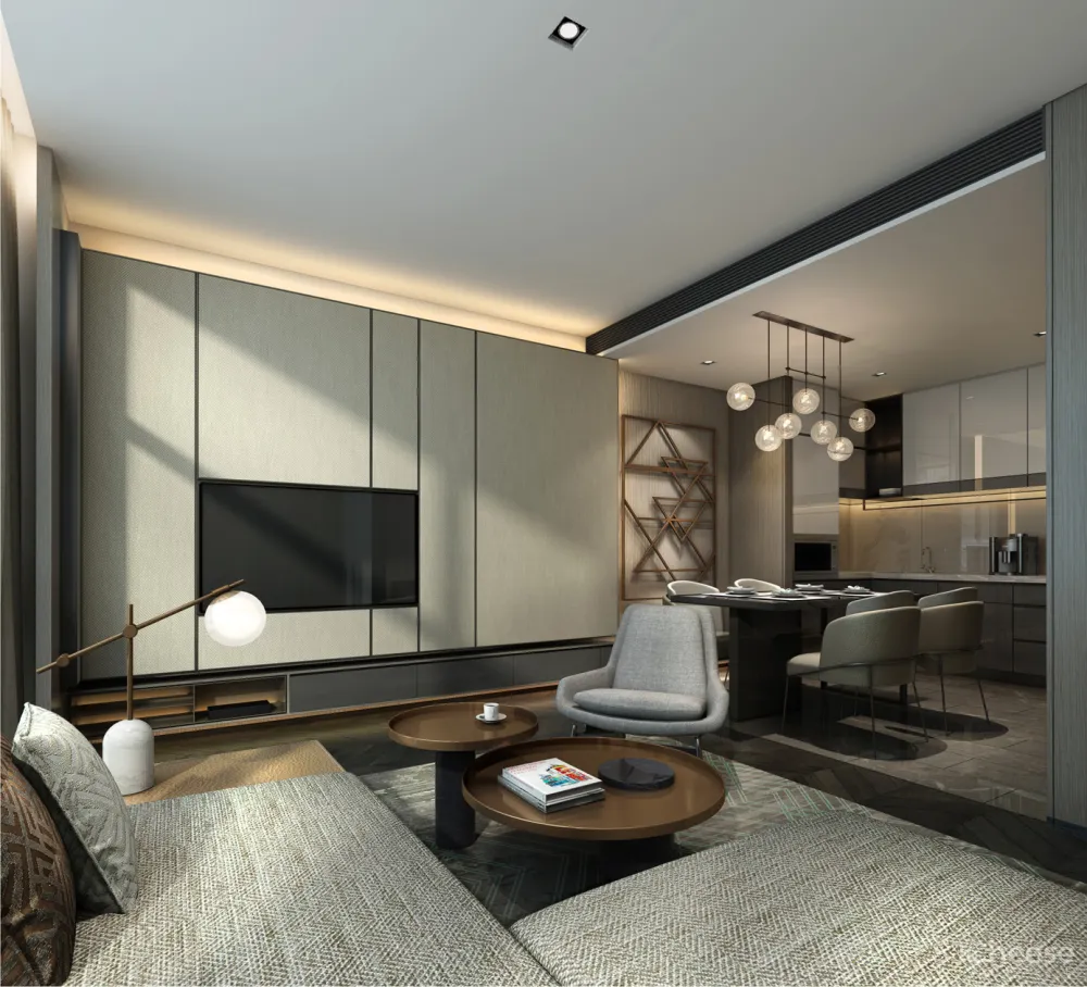 长沙卓越浅水湾万豪行政公寓样板房丨效果图+设计方案丨PDF+JPG丨181M