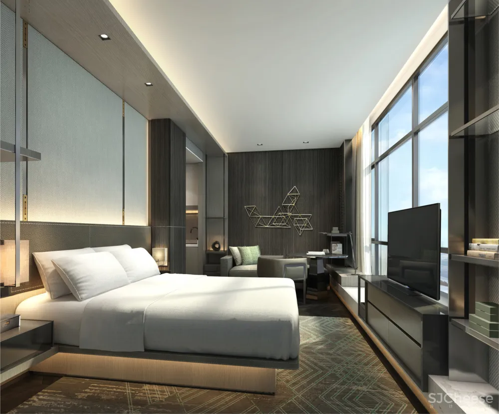 长沙卓越浅水湾万豪行政公寓样板房丨效果图+设计方案丨PDF+JPG丨181M