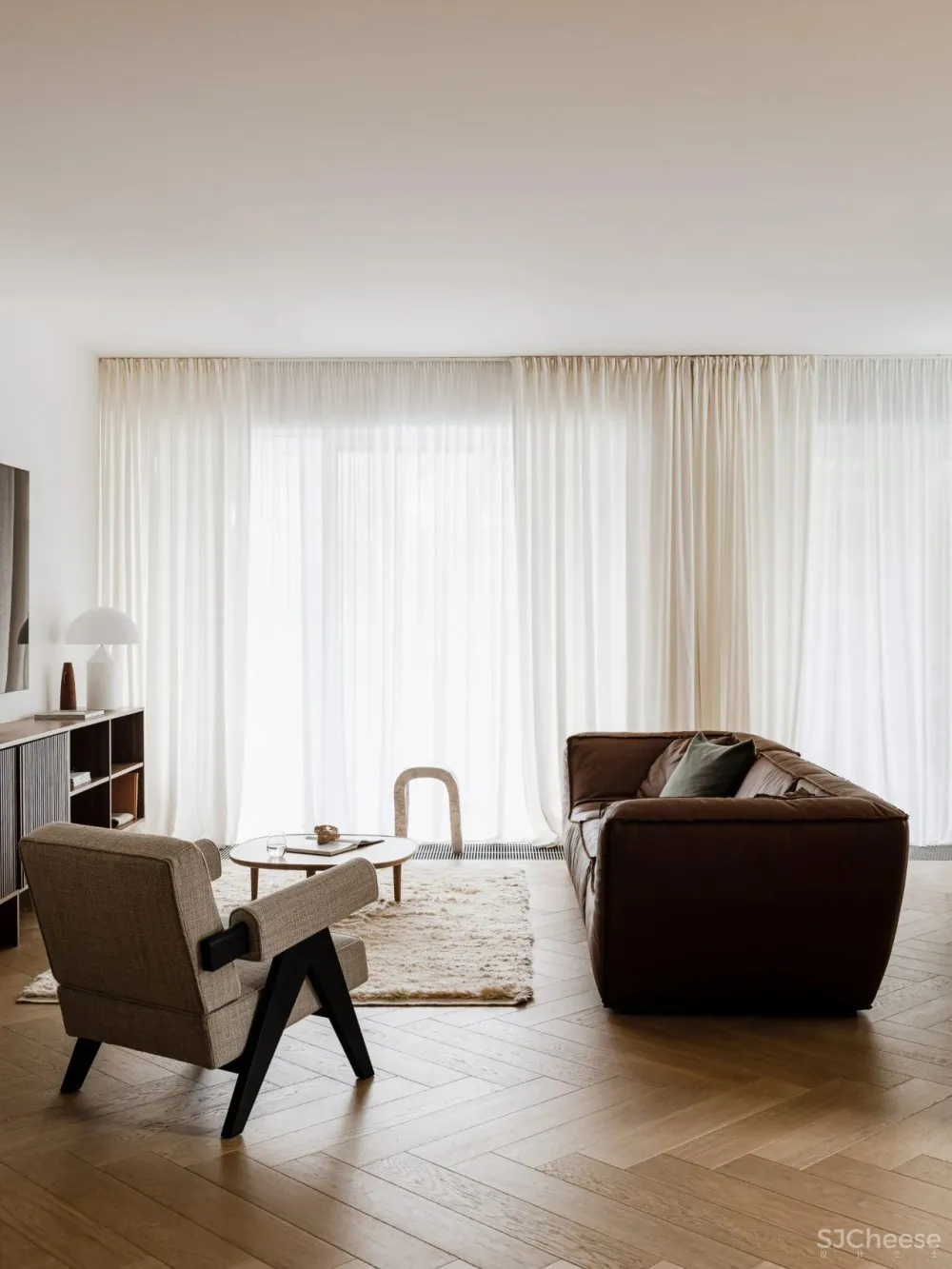 90㎡ 做三房, 客厅全开放,设计都在细节里