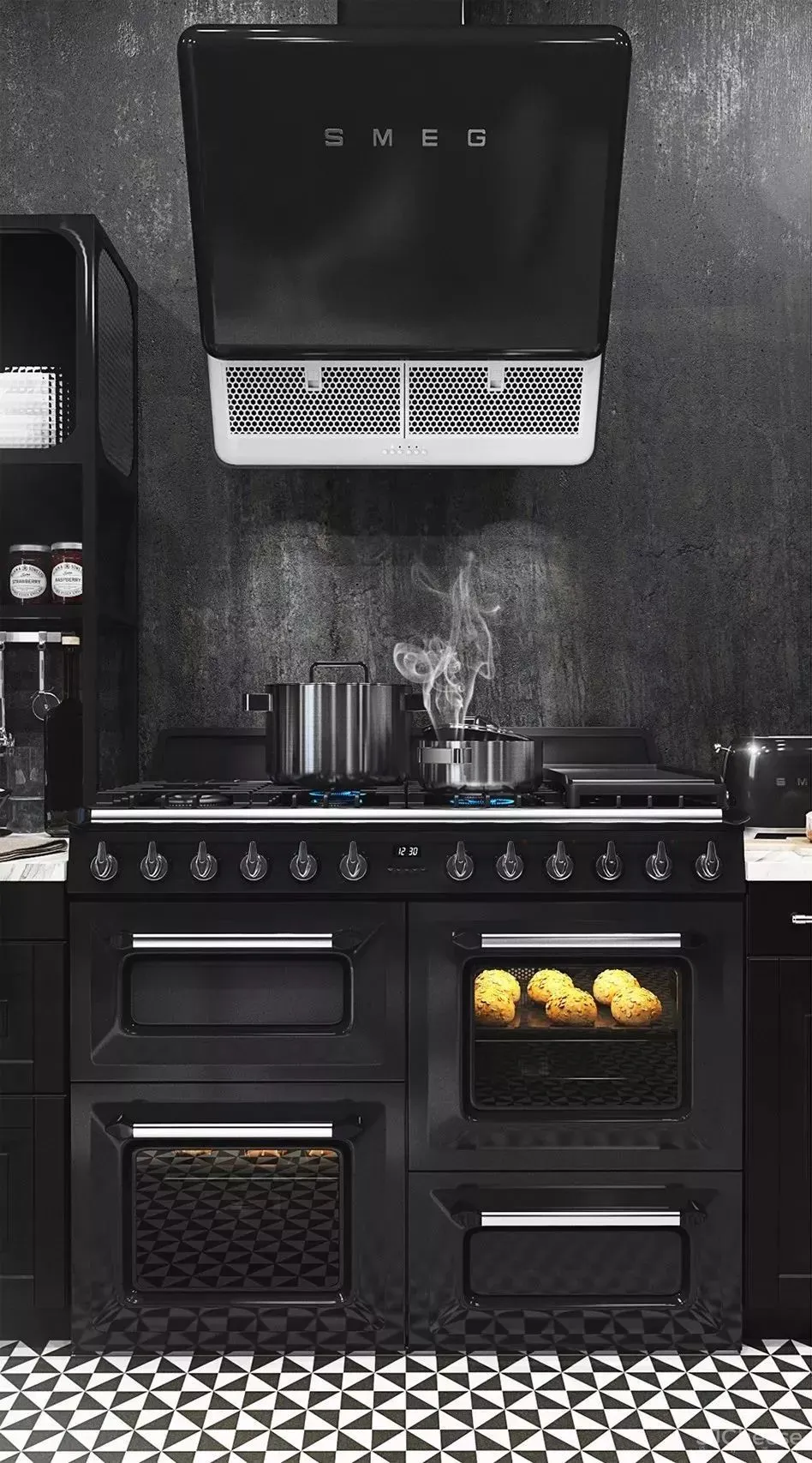 高级黑,超帅气的设计配色!