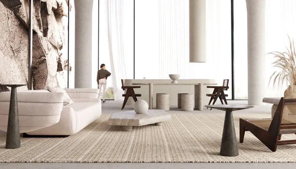 Large And Elegant Rustic Living Spaces