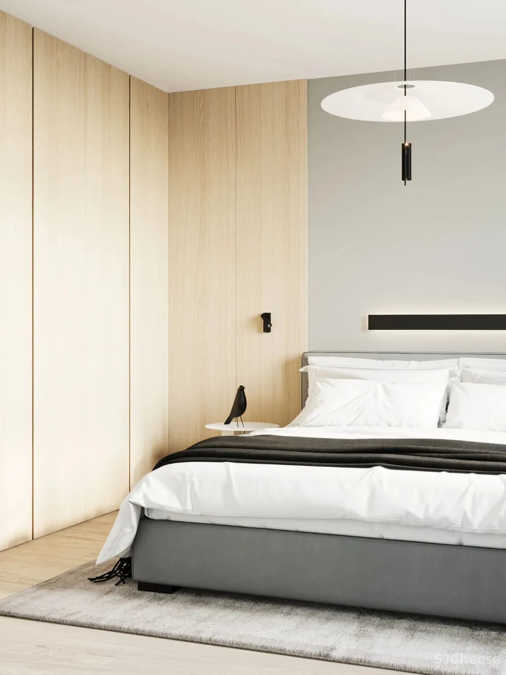 60㎡ 简约小家,卫生间还做干湿分离,这设计太赞了!