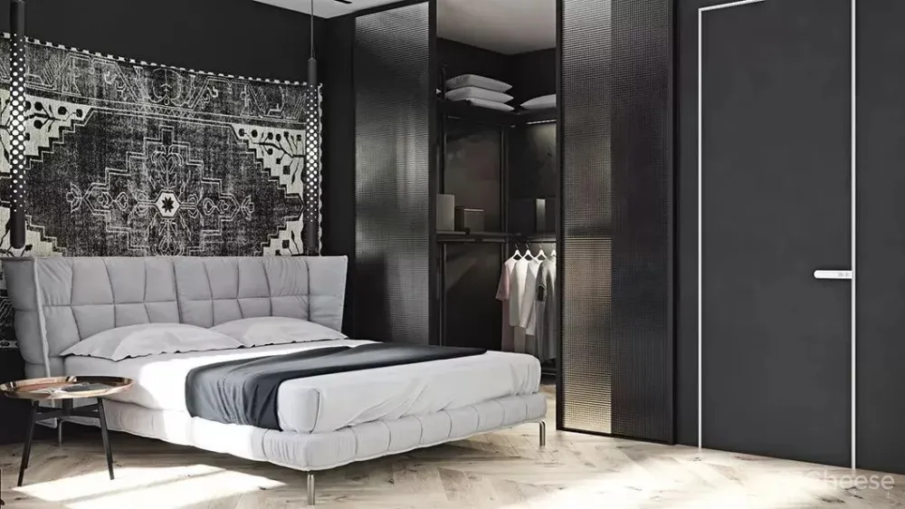 高级黑,超帅气的设计配色!