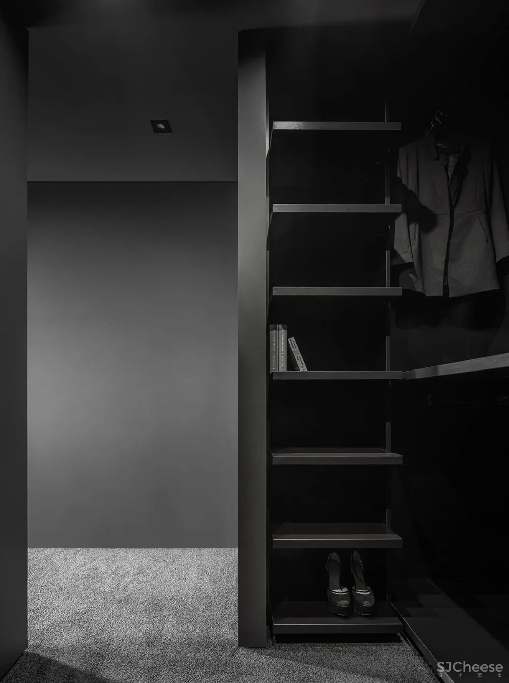 43㎡黑色小户型住宅,网友:这才叫一个人的豪宅!