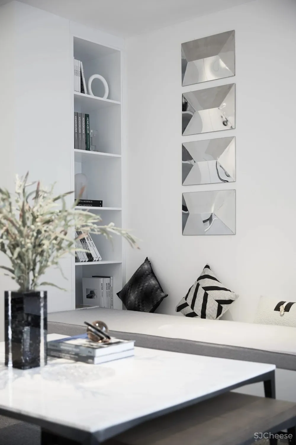 千舍设计·新作 空间的美学与诗意 — 未来城售楼处