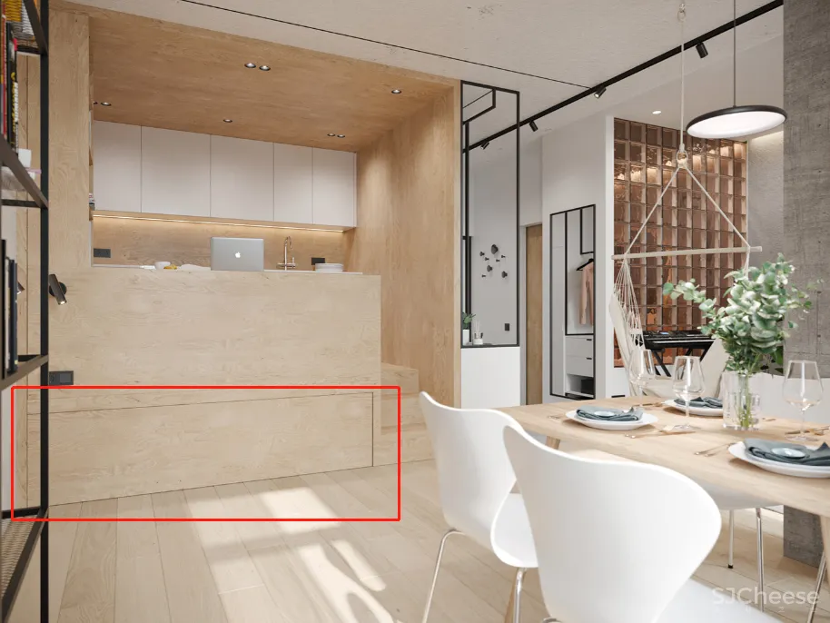 客厅荡秋千,厨房睡榻榻米,这是什么36㎡神仙一人居?!