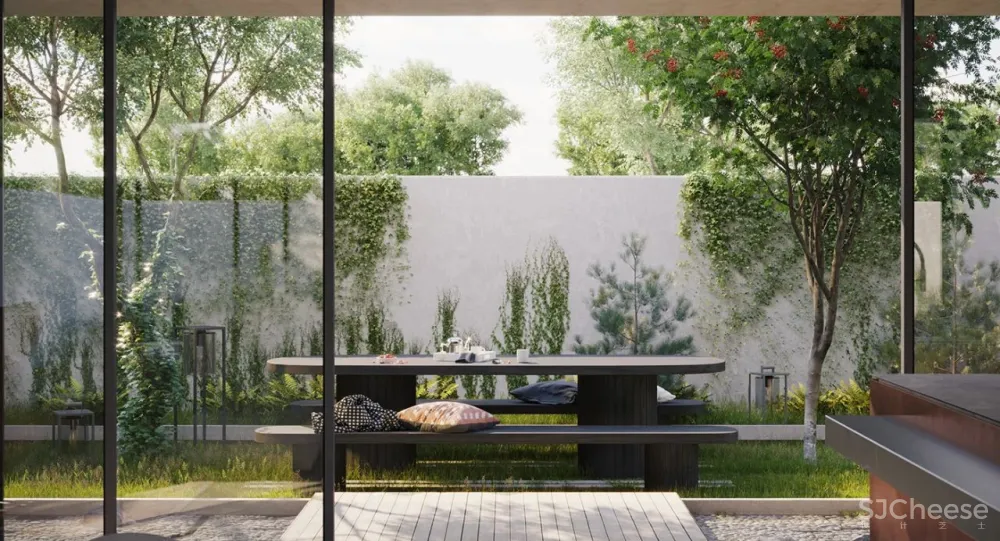 一个私宅,两个花园:一个赏景,一个娱乐