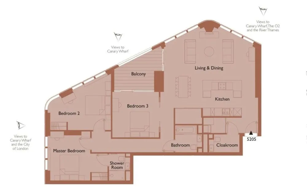 Make Architects设计-世界金融中心,伦敦泰晤士河畔顶奢公寓The Madison