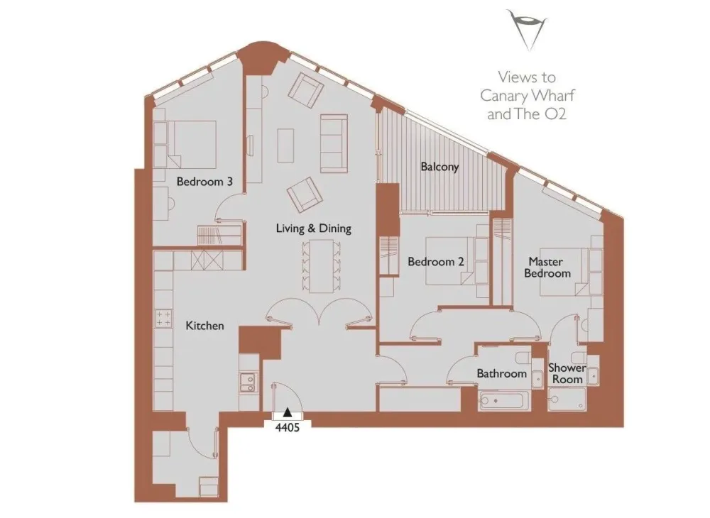 Make Architects设计-世界金融中心,伦敦泰晤士河畔顶奢公寓The Madison