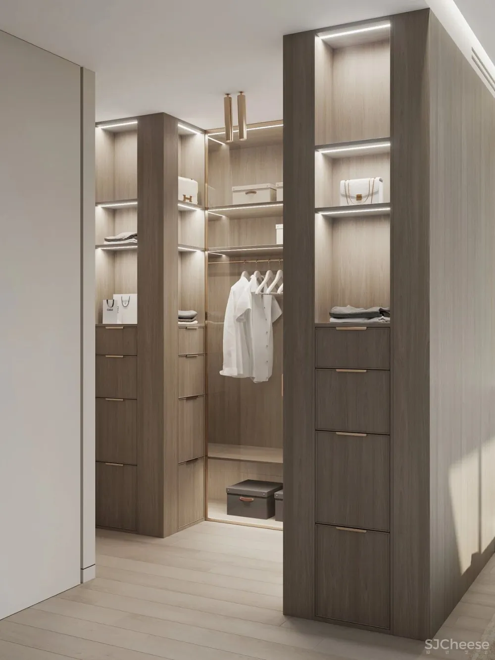 简致素净的四口之家,用材质打造高级感!