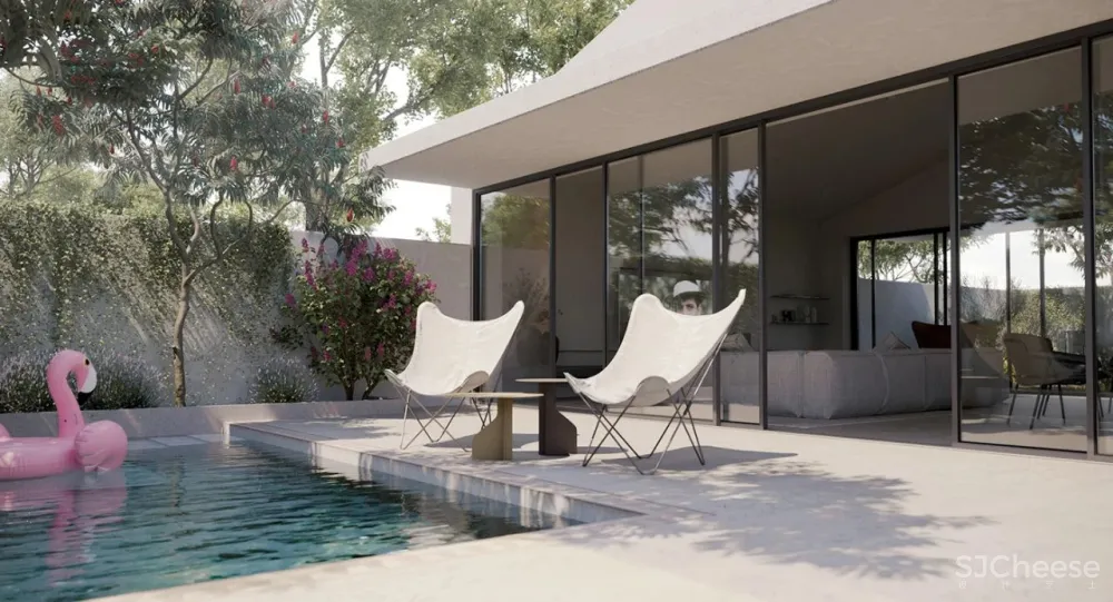 一个私宅,两个花园:一个赏景,一个娱乐