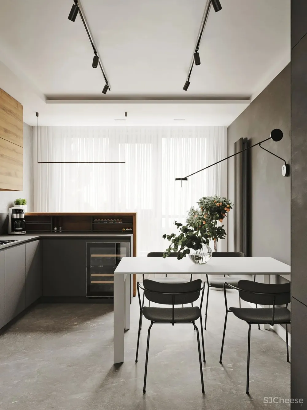 Besense新作 73m²小户型,喜欢那一抹淡淡的绿