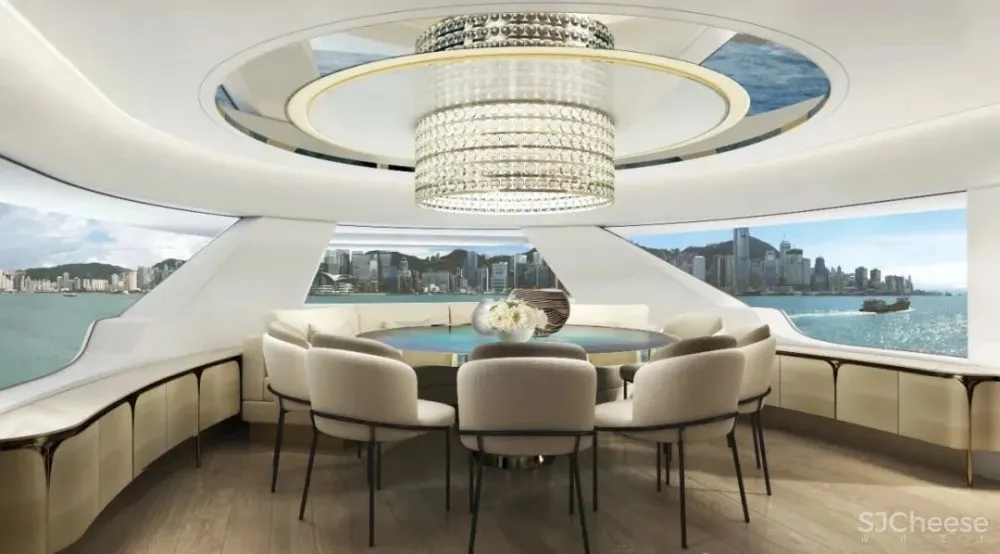 梁志天新作 海上别墅:游艇Sanlorenzo SX88室内设计