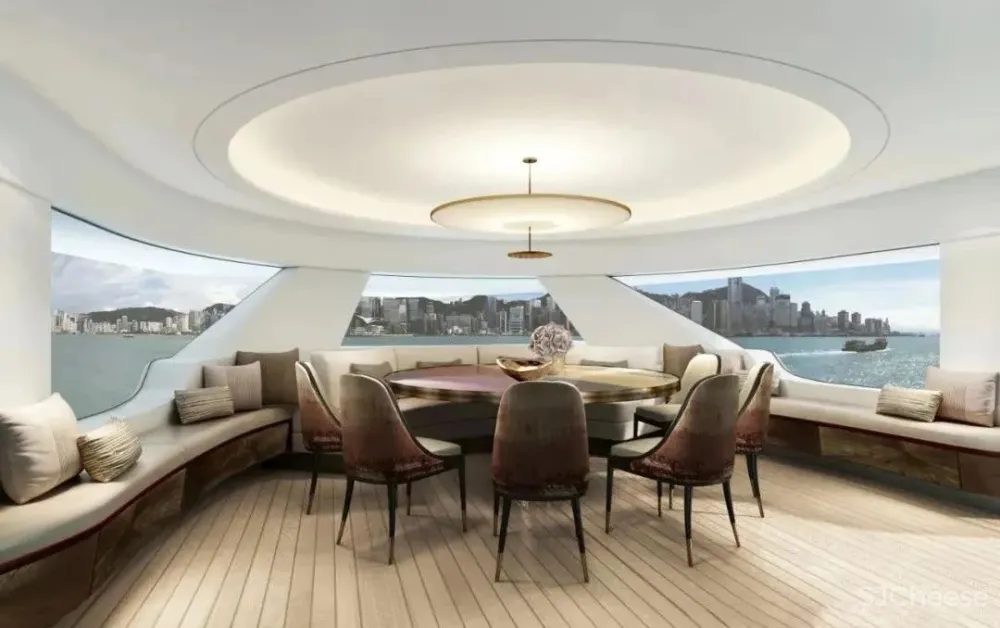 梁志天新作 海上别墅:游艇Sanlorenzo SX88室内设计