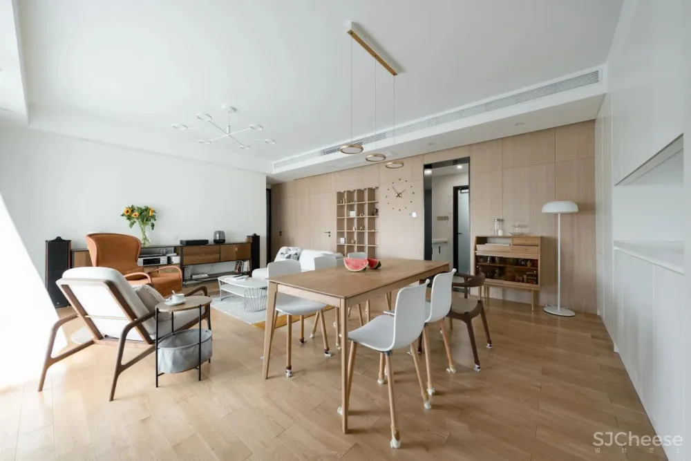 不要电视机,席地而坐,这个120m²日式风格的家真有个性 漾设计