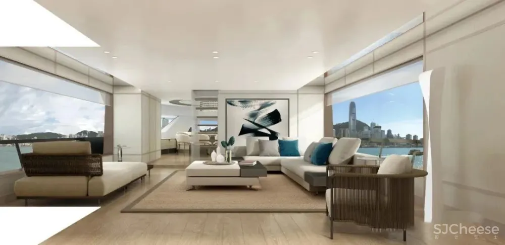 梁志天新作 海上别墅:游艇Sanlorenzo SX88室内设计