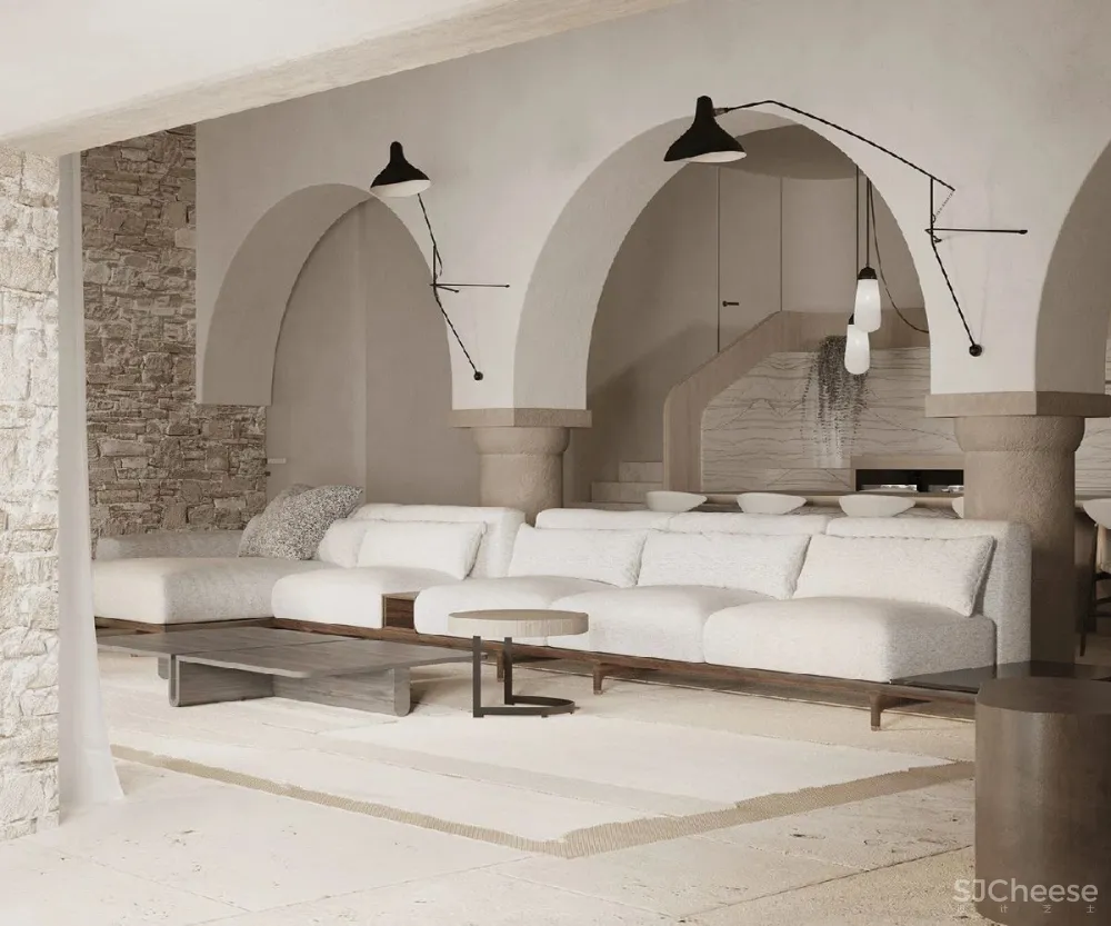 Large And Elegant Rustic Living Spaces