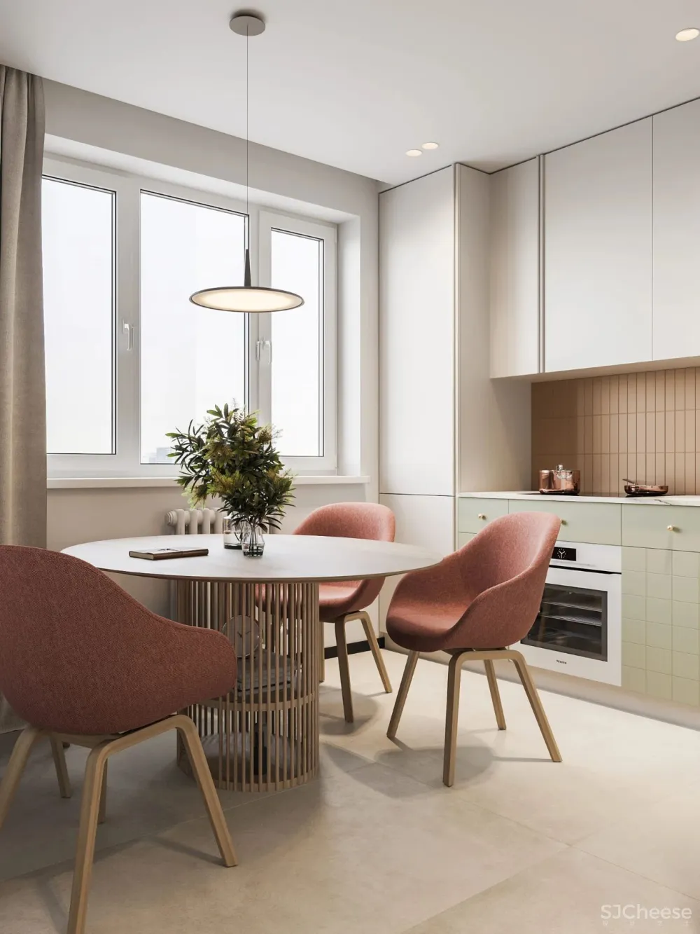 60㎡ 简约小家,卫生间还做干湿分离,这设计太赞了!