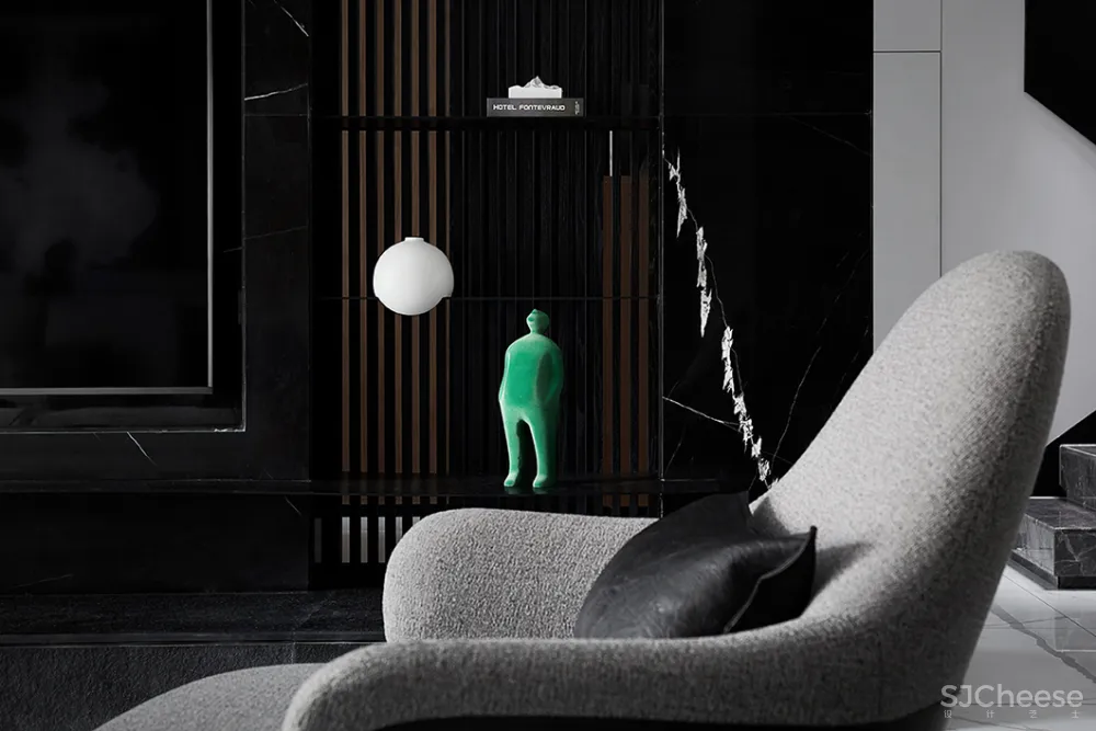 255㎡极简别墅,黑白灰太有格调了!