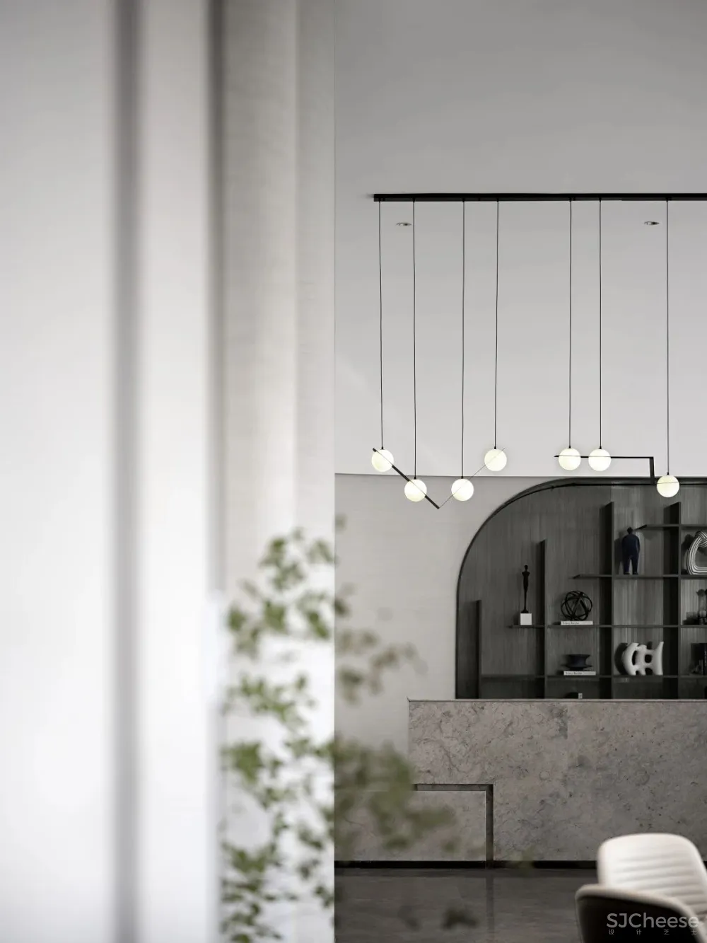 UMA伍玛设计 新作 武汉中梁天玺壹号售楼处|售楼处