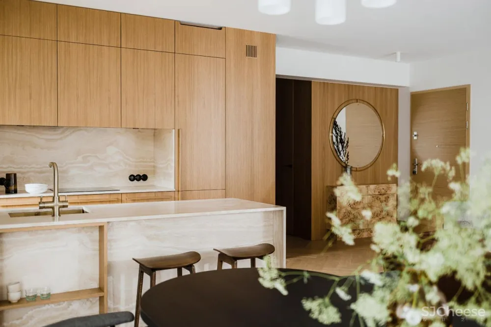 90㎡ 做三房, 客厅全开放,设计都在细节里