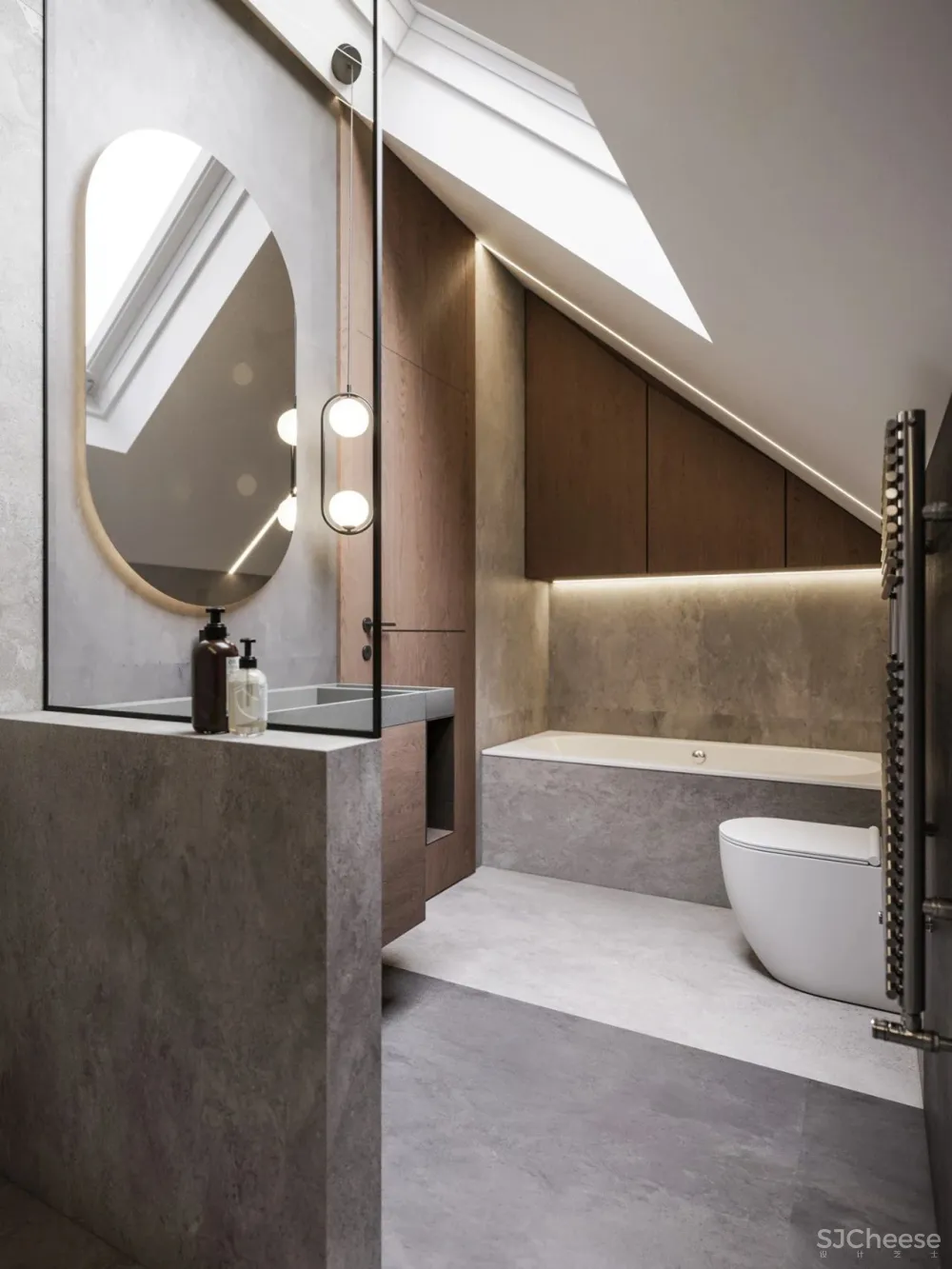 110㎡ 原木风复式, 灯光这样设计更有质感!