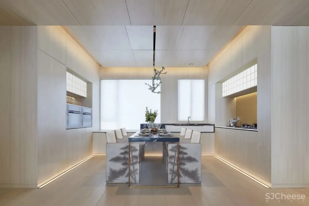 236㎡儒雅复式样板间,褪去形式后的本真,直达心门的素雅风