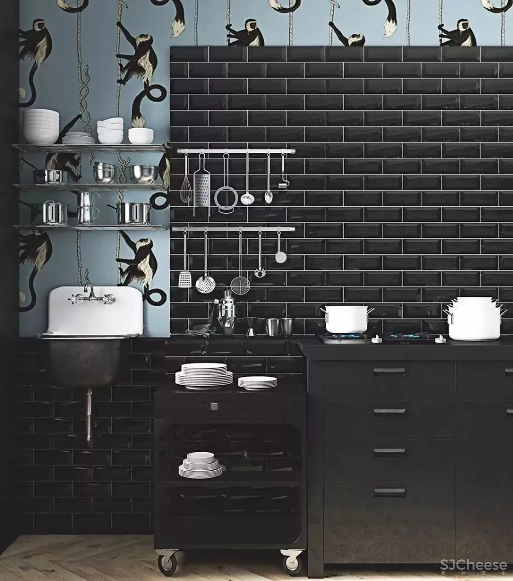 高级黑,超帅气的设计配色!