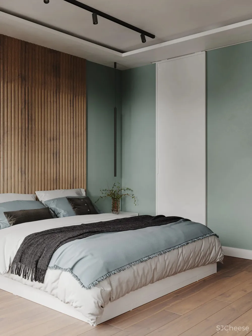 Besense新作 73m²小户型,喜欢那一抹淡淡的绿