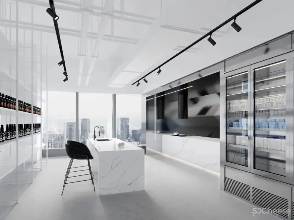 黑白简趣空间，90后都爱的个性潮地 珀阁室内设计