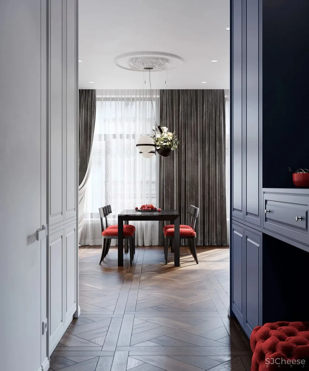 58㎡时尚美宅,色彩的魔力!