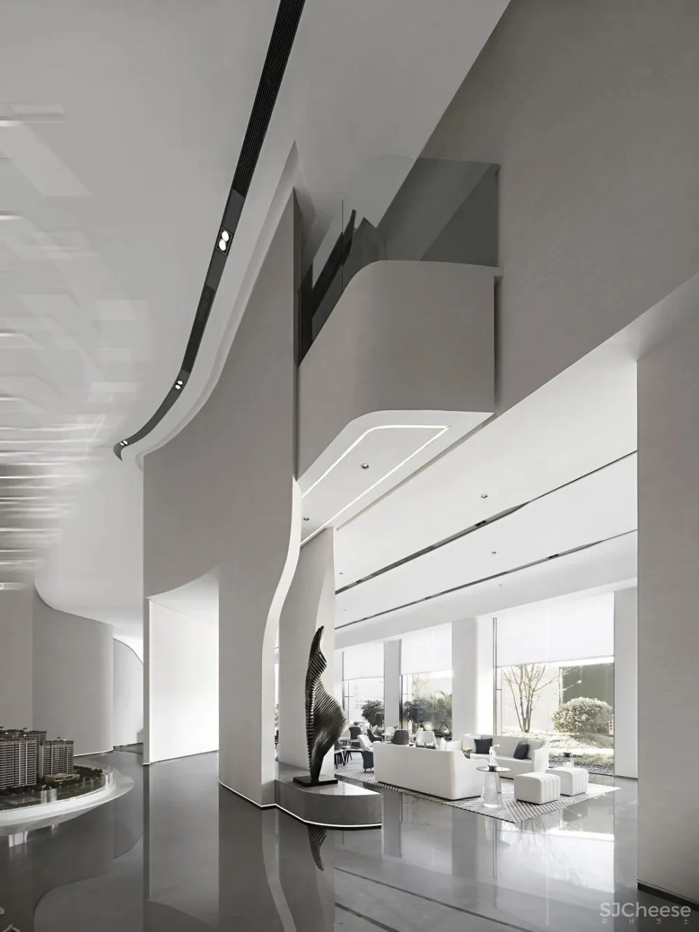 UMA伍玛设计 新作 武汉中梁天玺壹号售楼处|售楼处