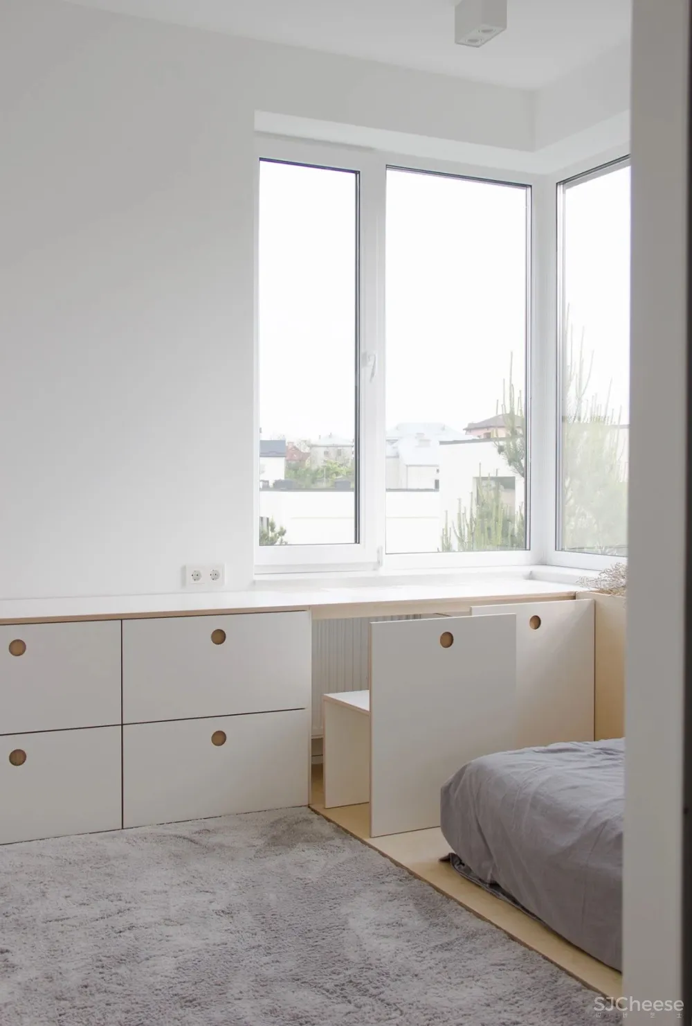 198㎡白色 原木色，最纯的搭配！