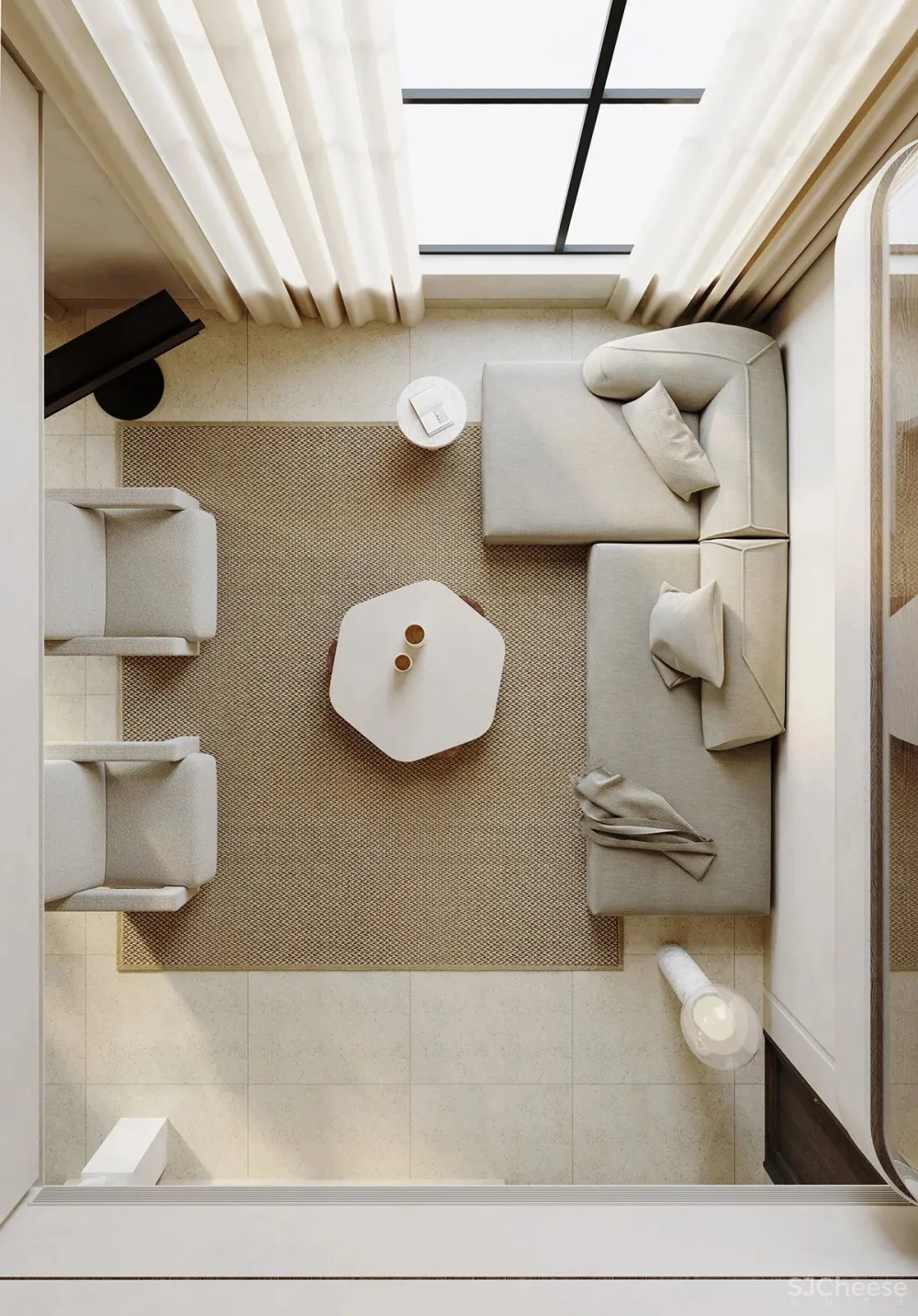 自然舒适的艺术住宅