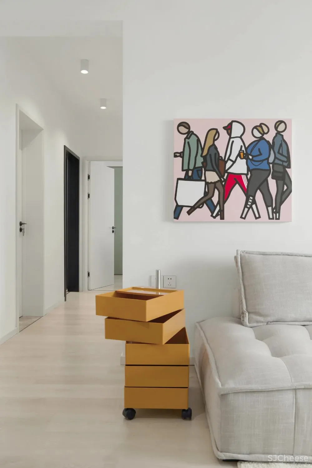 浅麻色 纯白色，简洁舒适的空间美感 清和一舍