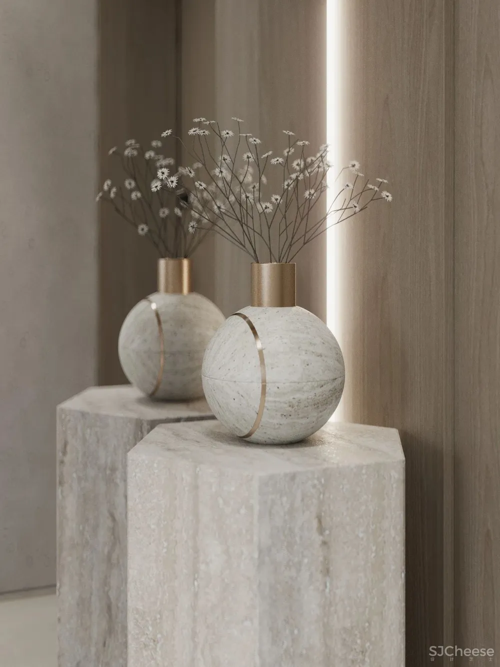 简致素净的四口之家,用材质打造高级感!