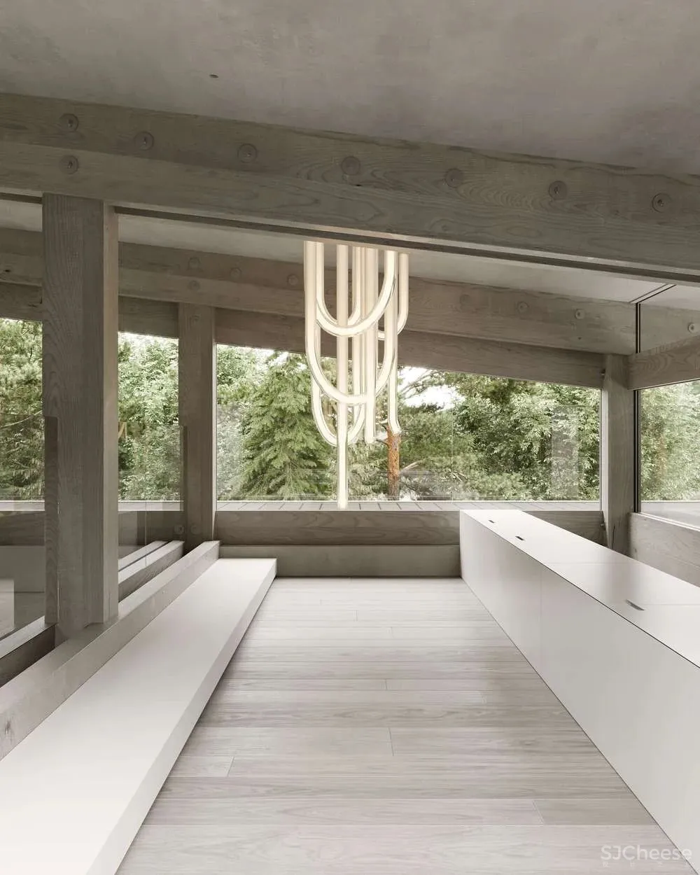 超大尺度,上演原生态极简空间