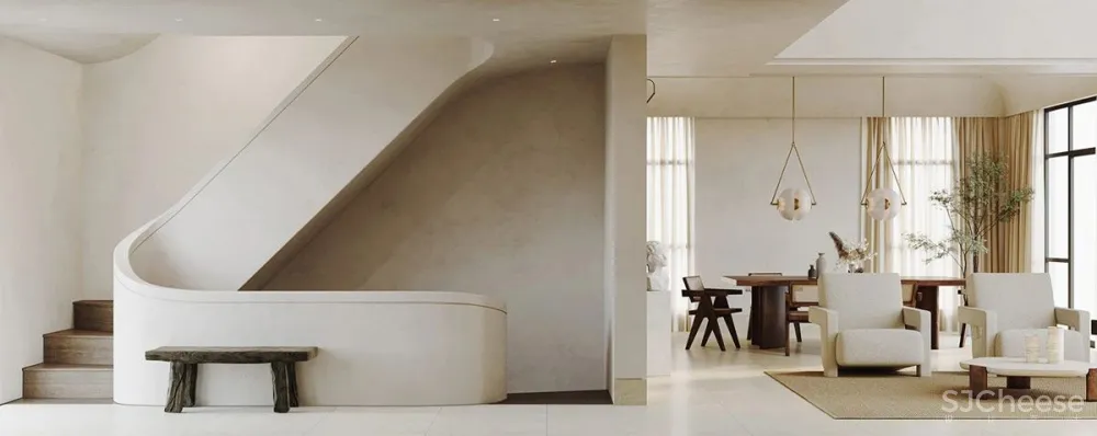 自然舒适的艺术住宅