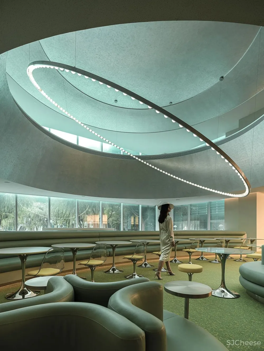 万社设计 上海 ATLATL 餐厅,未来主义空间设计实验