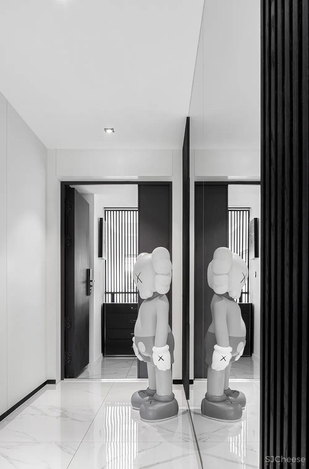 255㎡极简别墅,黑白灰太有格调了!