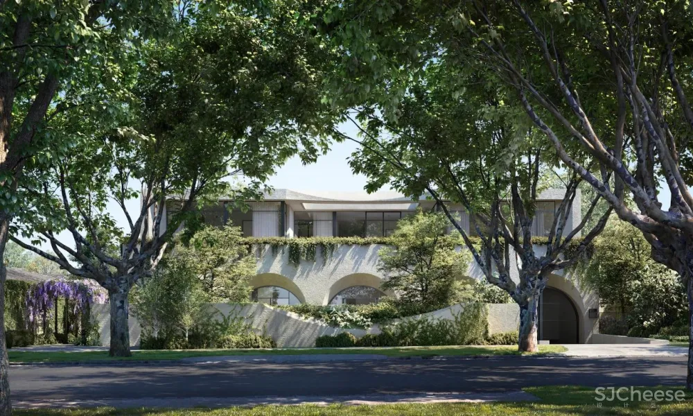 甄选国外优秀设计 墨尔本HuntingTower:自然主义的拱形豪宅