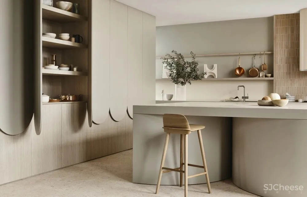 厨房加个中岛，小家也能住出豪宅感