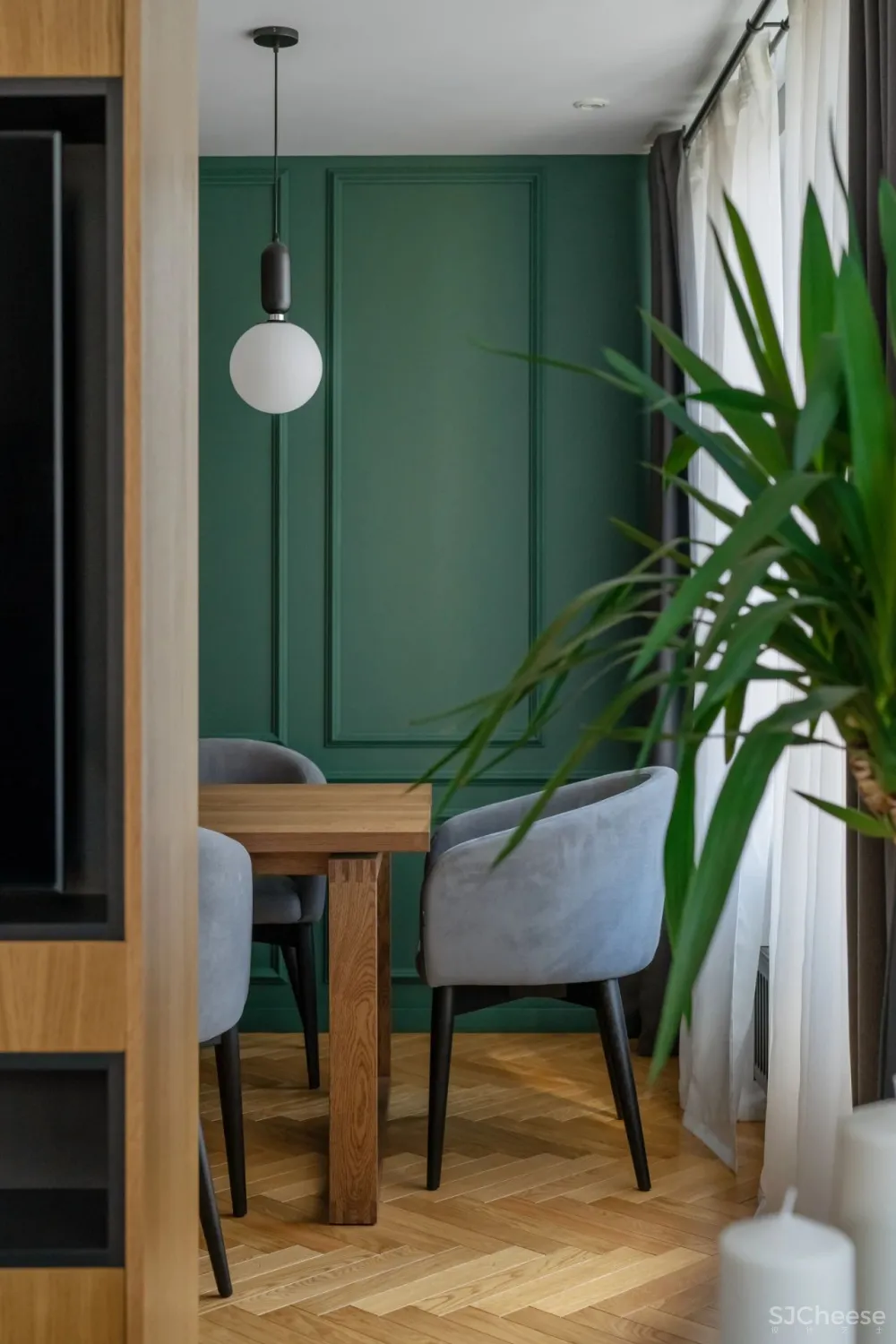 79㎡古典氛围,色彩大胆而鲜活!