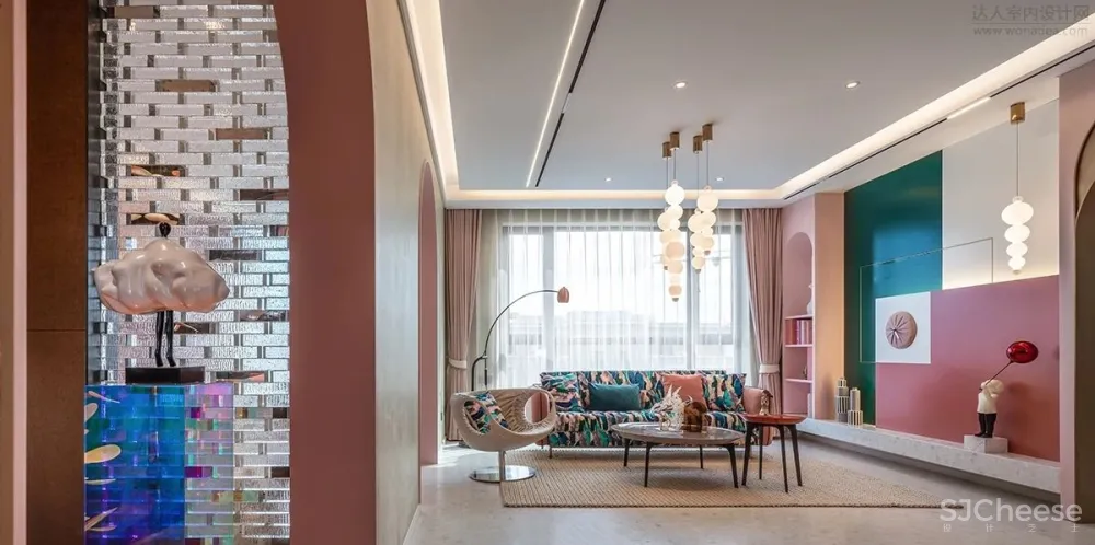 金泰中央公园杨上叠样板间231㎡丨 一然设计