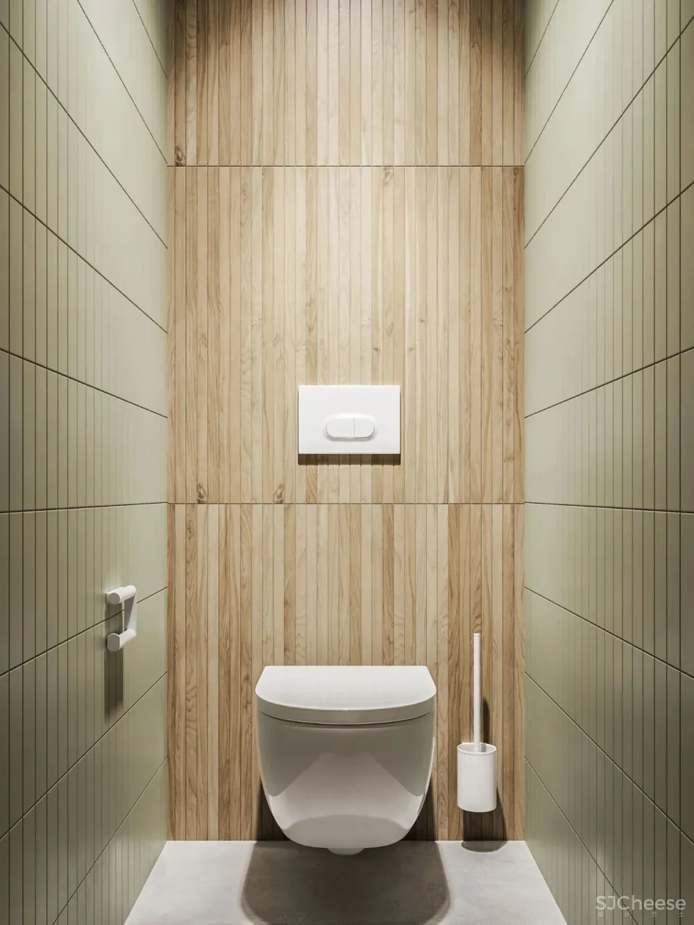 60㎡ 简约小家,卫生间还做干湿分离,这设计太赞了!