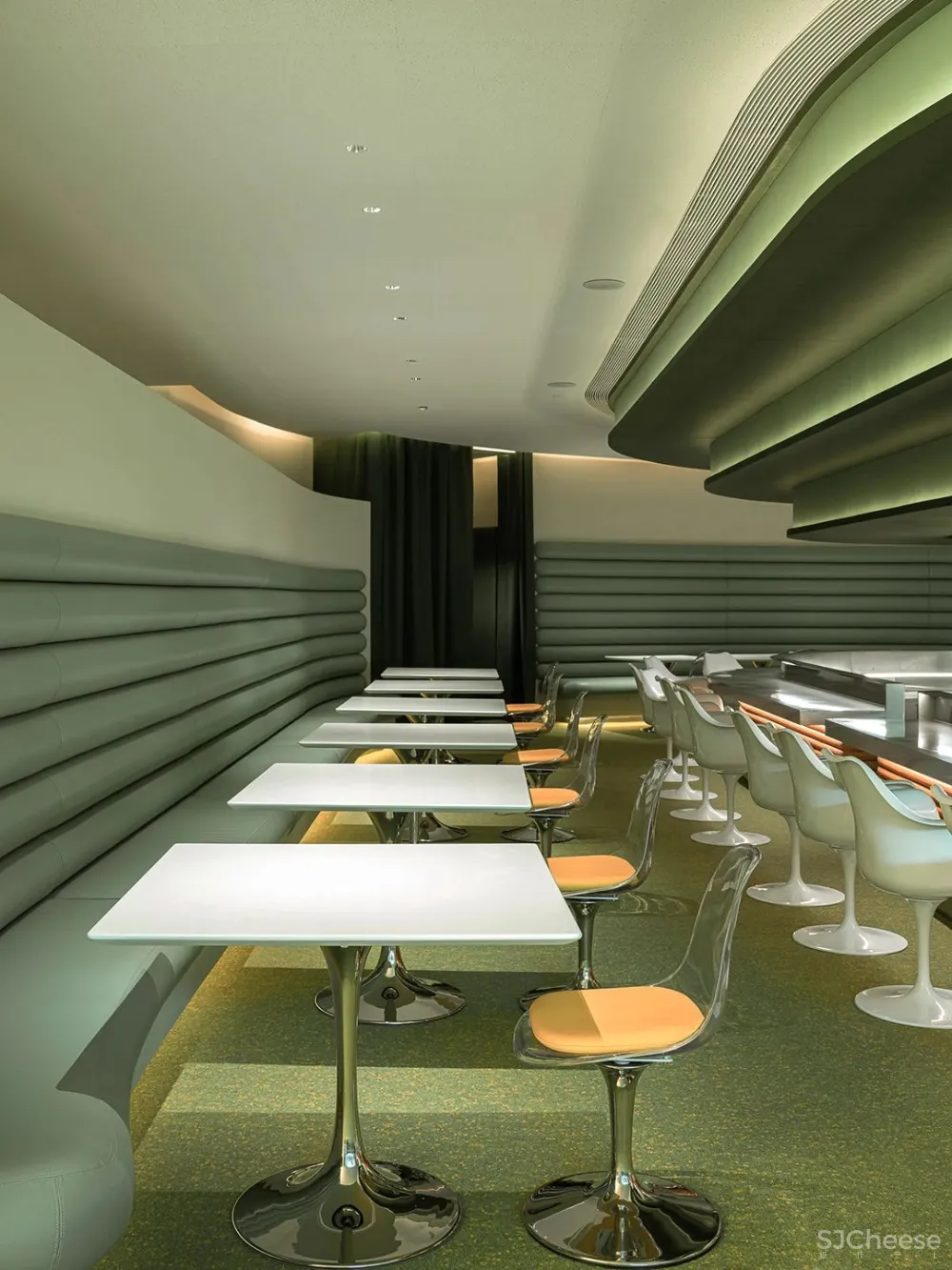 万社设计 上海 ATLATL 餐厅,未来主义空间设计实验