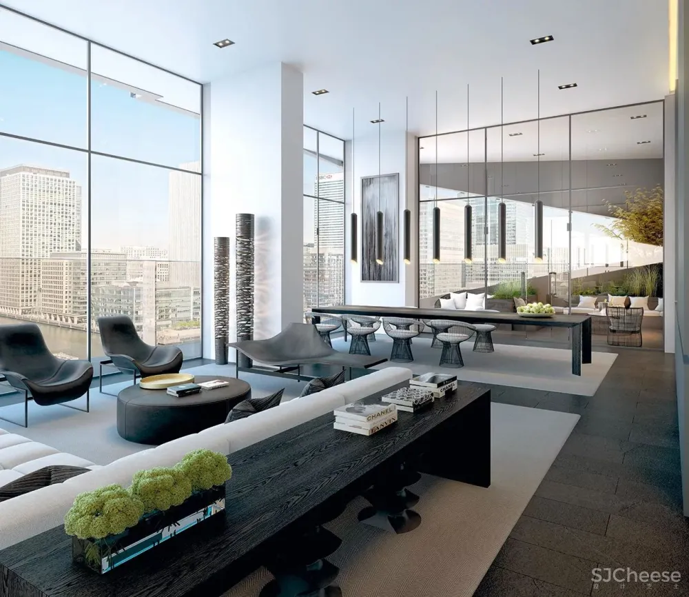 Make Architects设计-世界金融中心,伦敦泰晤士河畔顶奢公寓The Madison