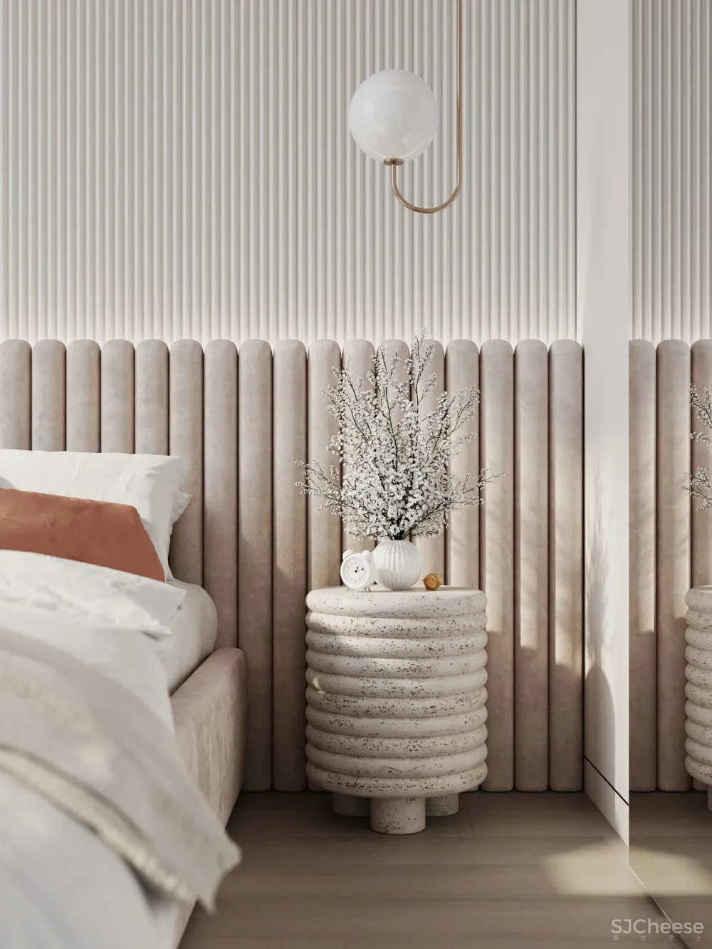 简致素净的四口之家,用材质打造高级感!