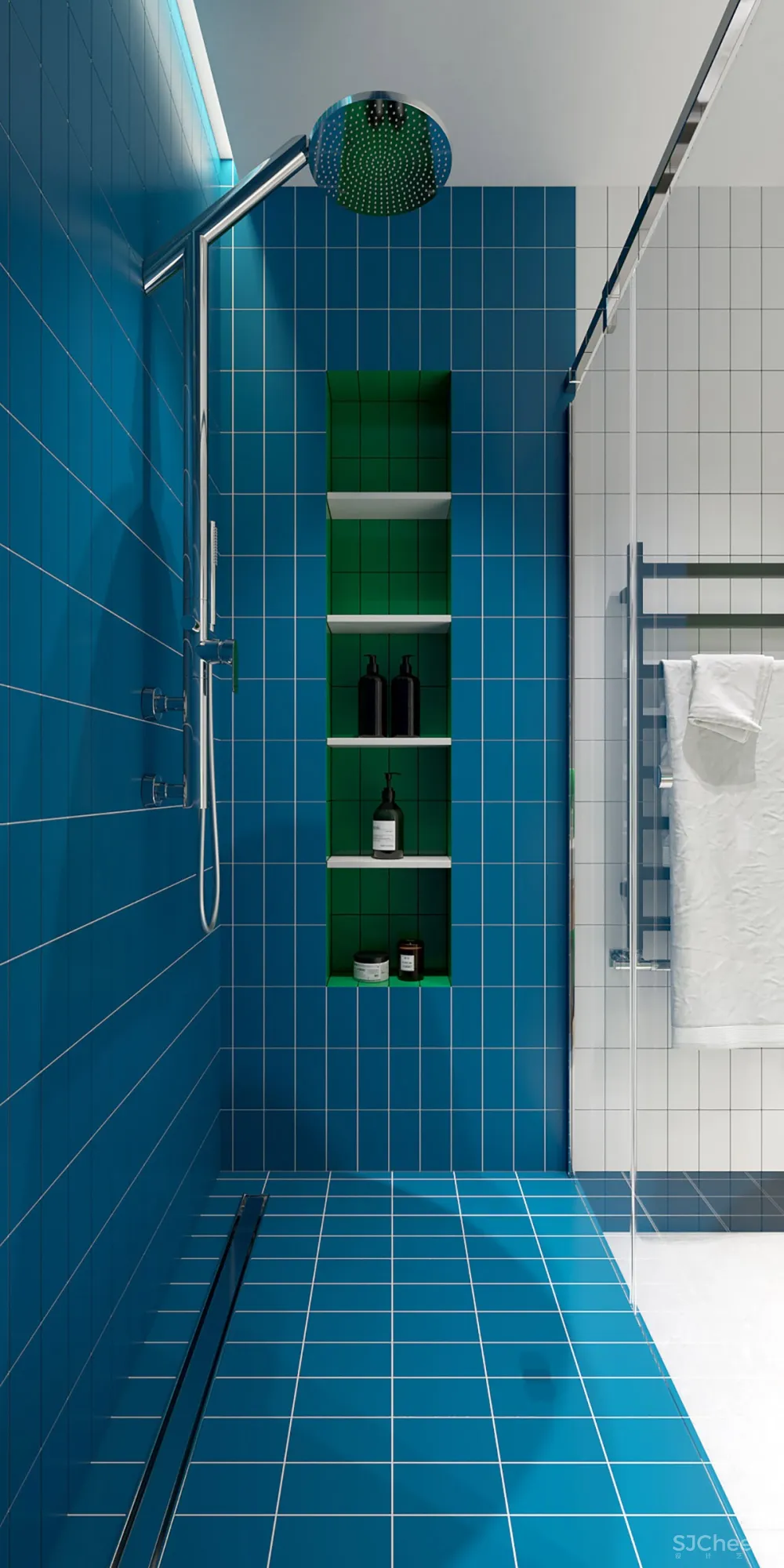 120㎡现代大宅,时尚色彩太惊艳了吧!